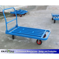 Heavy Duty Foldable Four Wheel Mute Plastic Platform Trolley Hand Cart